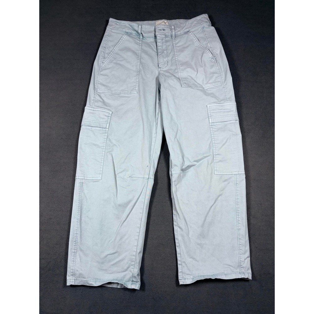 Universal Thread Cargo Pants Womens 8 Light Blue High Rise Utility Straight Leg